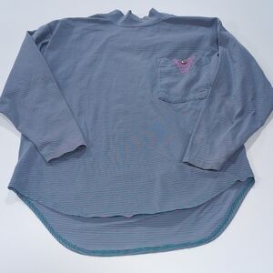 Segrets  Vintage Men's Long Sleeve T Shirt Large 1990 Authentic Blue